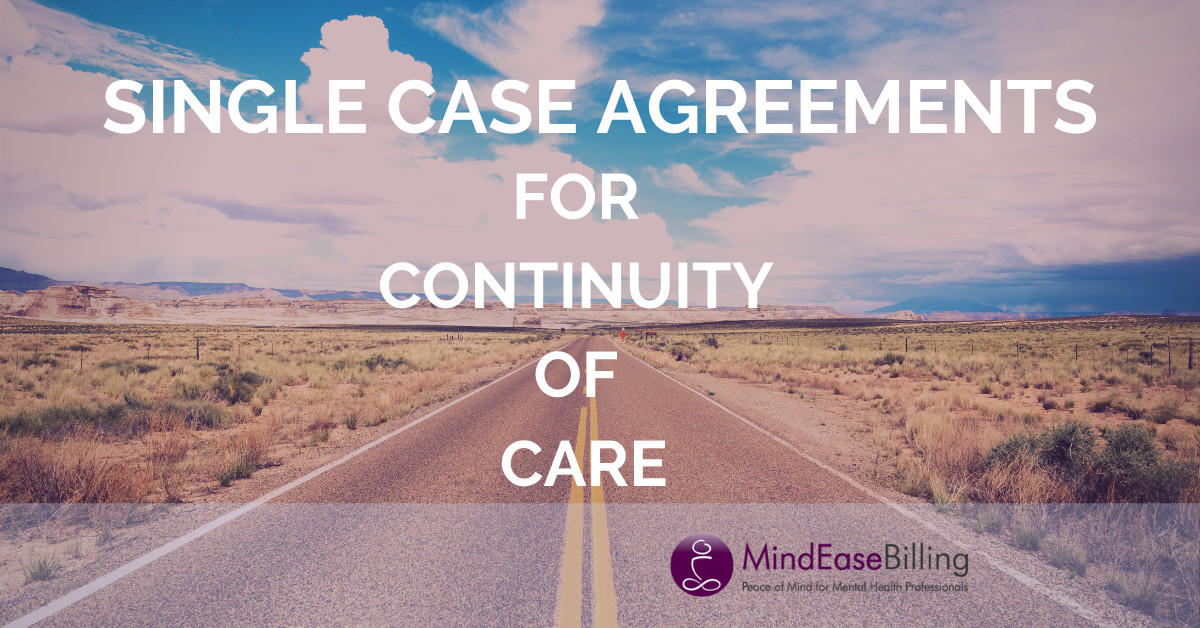 single case agreements